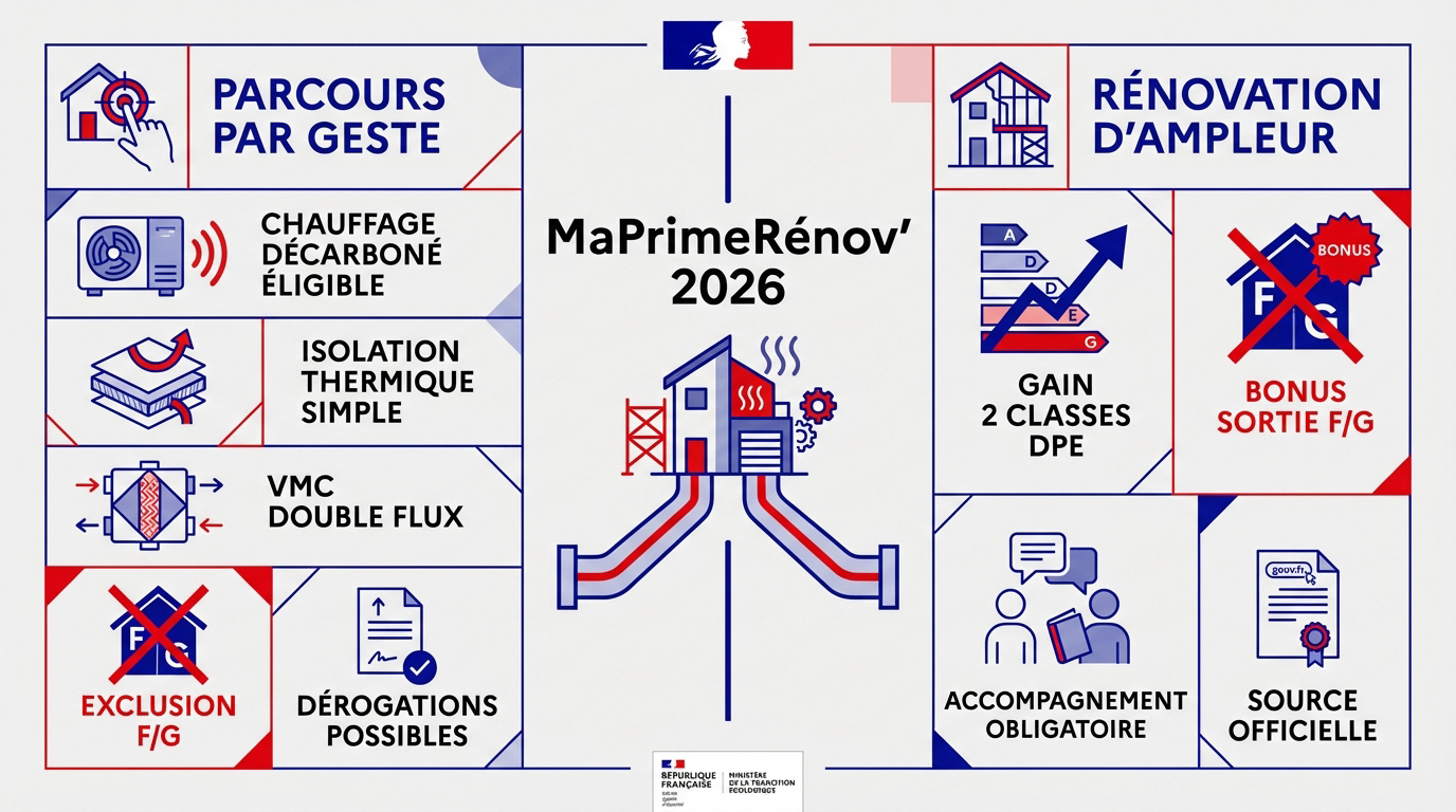 Rénovation énergétique MaPrimeRénov' 2026