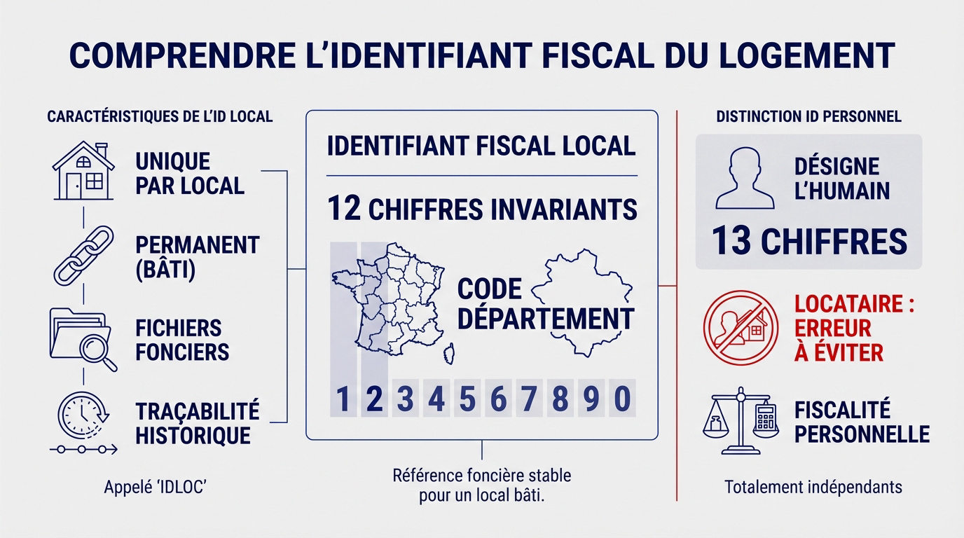 Structure de l'identifiant fiscal à 12 chiffres