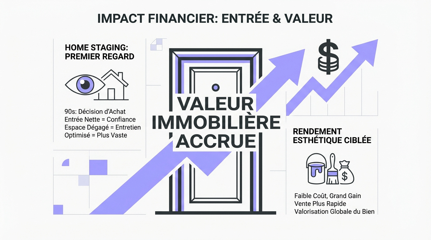 Impact financier de l'aménagement d'entrée sur la valeur vénale