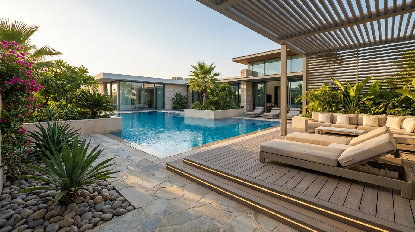 Aménagement abords piscine